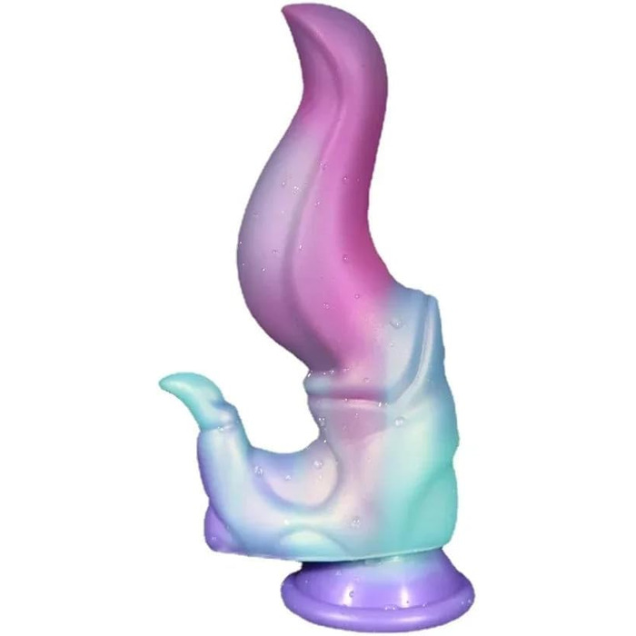 Анальний та вагінальний дildo з силікону для чоловіків та жінок, 14 см, фіолетовий
