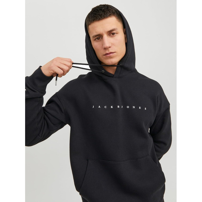 Чоловічий худі Jack & Jones JJESTAR JJ Sweat Hood, Relaxed Fit, колір Cocoa, розмір XL