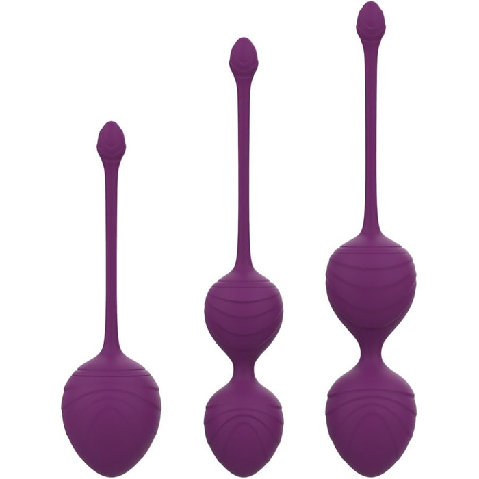 Набір YEVIOR Lust 3er для тренування м'язів тазового дна: 3 масажери, вібратор для жінок з пультом, стимуляція G-точки та клітора, 10 програм, водонепроникний, перезаряджається (фіолетовий)