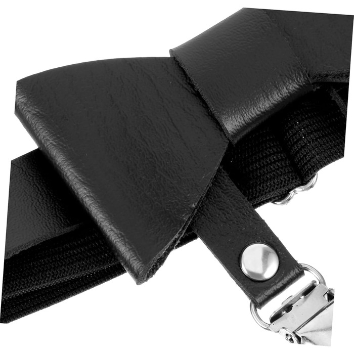 Затискач для панчіх Minkissy: регульований ремінь для ніг, стрічка-тримач, металевий, чорний