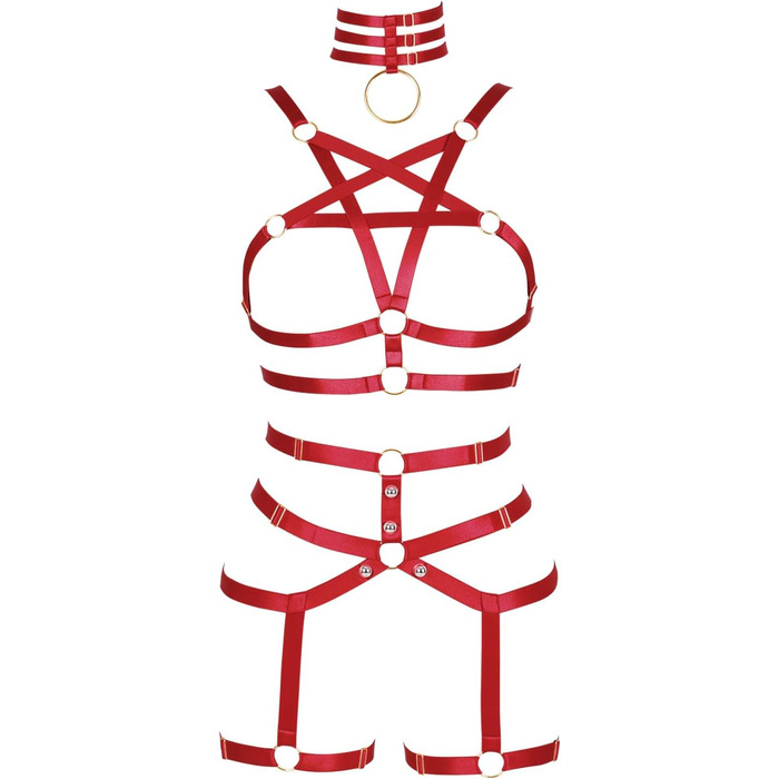 Жіночий корсет-нагрудник PETMHS у стилі панк, повна сітка, стрінги, спідниця-стрінг, набір, Харадзюку, готичний, фестивальний, рейв-стиль (Бордовий)