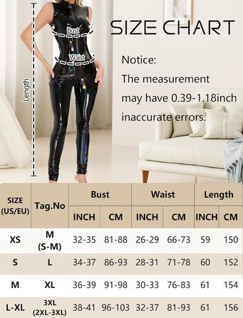 Комбінезон Adigau з ефектом вологого блиску з PU шкіри, латексний костюм, сексуальний образ, з блискавкою спереду, для вечірок та свят