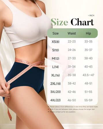 Труси для критичних днів TANSTC з сильною поглинанням, бавовна, для жінок та дівчат, висока талія, 3 шт. (Темно-синій + Чорний + Бордовий, XL)