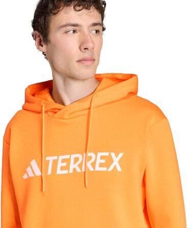 Чоловічий худі Adidas Terrex Multi Large Logo (розмір M, колір Pure Tangerine) — спортивна кофта з капюшоном