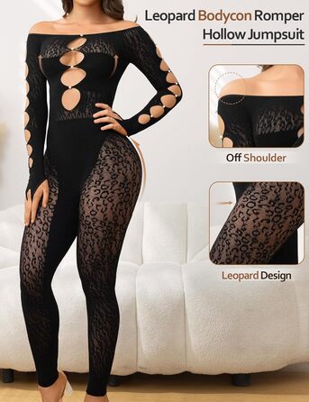 Жіночий комбінезон MD FootThera з довгими рукавами, обтислий, мереживний, прозорий, чорний