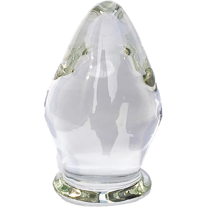 Скляний анальний плагін XXL 80 мм: кришталеві кулі, стимулятор G-точки, для чоловіків та жінок