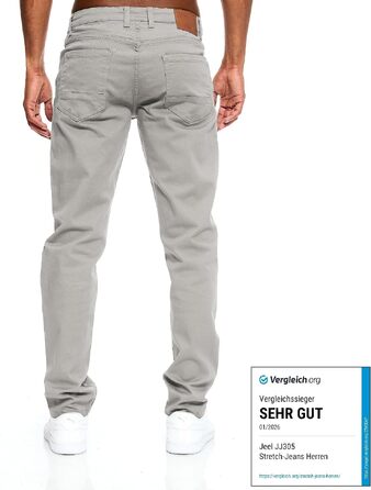 Чоловічі джинси JEEL Regular Fit, прямий крій, світло-сірі (розмір 34W / 38L)