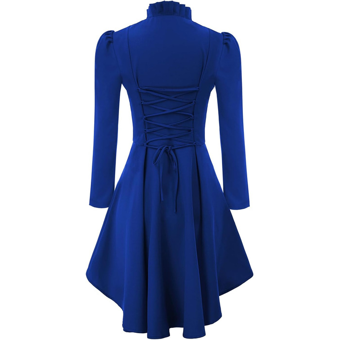 Жіночий костюм на Хелловін: корсет-жакет у стилі Ренесанс/Вікторіан/Стімпанк (Сапфіровий, XL)