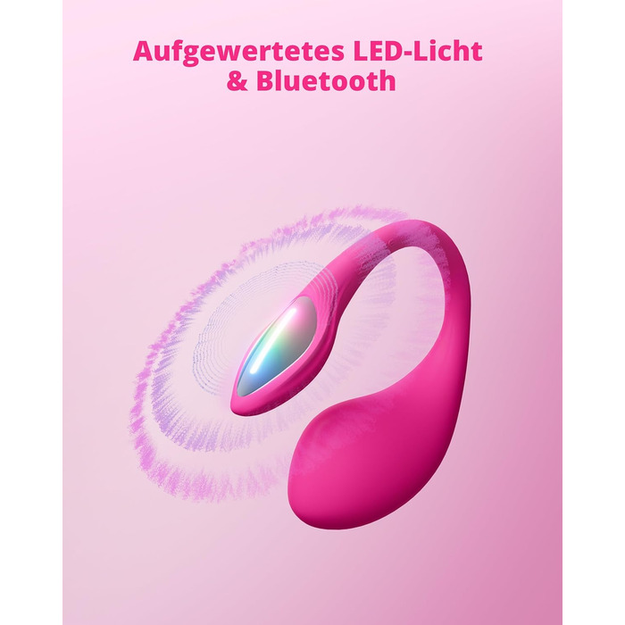 LOVENSE Lush 4.0 - вібратор G-Spot з LED-підсвіткою та пультом дистанційного керування - іграшка для дорослих для жінок та пар
