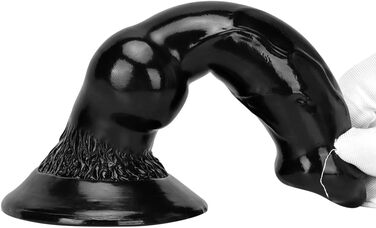 Великий дildo чорного кольору з потужним присоском, дildo у вигляді тваринного/монстра, для анального сексу, преміум-якість, для чоловіків та жінок