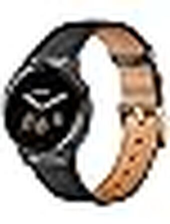 Шкіряний ремінець Issinlky 18мм для Garmin Vivoactive 4S, Venu 2S, 3S, Vivomove 3S та годинників Fossil Gen 6/5E/4/3, чорний