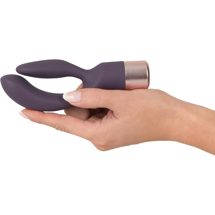You2Toys Elegant Vibrator Double Vibe - вібратор Double Vibe Elegant від You2Toys, двофазний вібратор для жінок та пар, 10 режимів вібрації, фіолетовий/рожеве золото