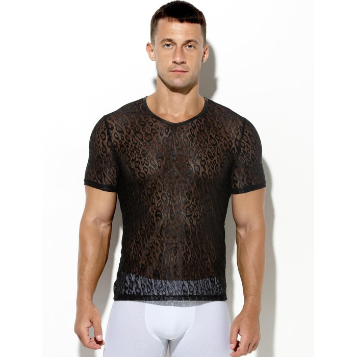 Чоловічий костюм для рейву Casey Kevin Netzhemd, чорний, розмір XXL