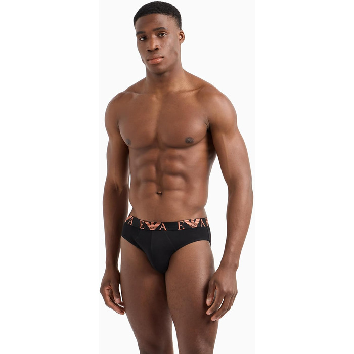 Труси чоловічі Emporio Armani (3 шт. в упаковці) (L, чорний)