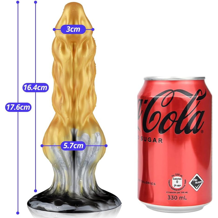 SXOVO Monster Dildo 22см з рідкого силікону - анальний та вагінальний дилда з сильним присоском та великим вузлом. Для вагінальної мастурбації та масажу простати. Розміри: 22см, 6,5см, 17,6см, 5,7см. Іграшки для дорослих, силікон