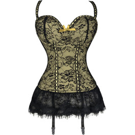 Корсет YIHANS для жінок: готичний дизайн, мереживо, сексуальний еротичний стиль