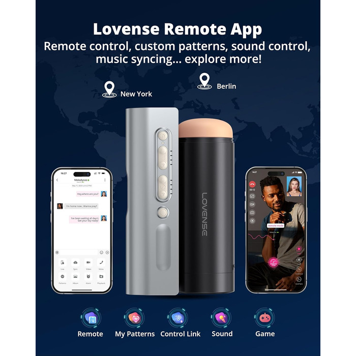 Lovense Solace Pro - автоматичний мастурбатор для чоловіків з керуванням через додаток, вібраційний мастурбатор, імітація орального сексу, інтеграція з AI/VR, іграшки для дорослих