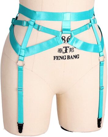 Жіночий корсет-накидка в стилі панк з 4 кліпсами, набір шнурів, шкарпетки Харадзюку, універсальний розмір, смарагдовий