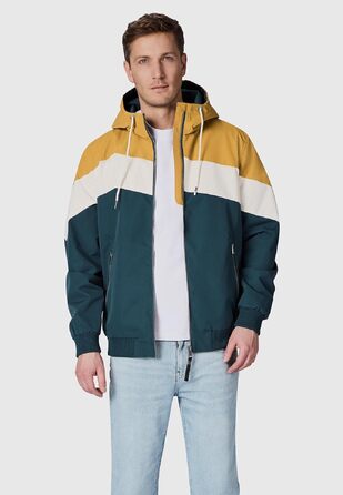 Чоловіча легка перехідна куртка Ragwear Stewie Block: водонепроникна та дихаюча вітровка з капюшоном, колір Cinnamon, розмір XL