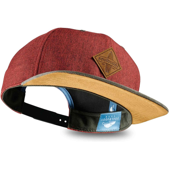 Набір бейсболок Soulbuddy для батька та сина (2 шт) — сімейний комплект кепок Snapback, темно-червоні, регульований розмір