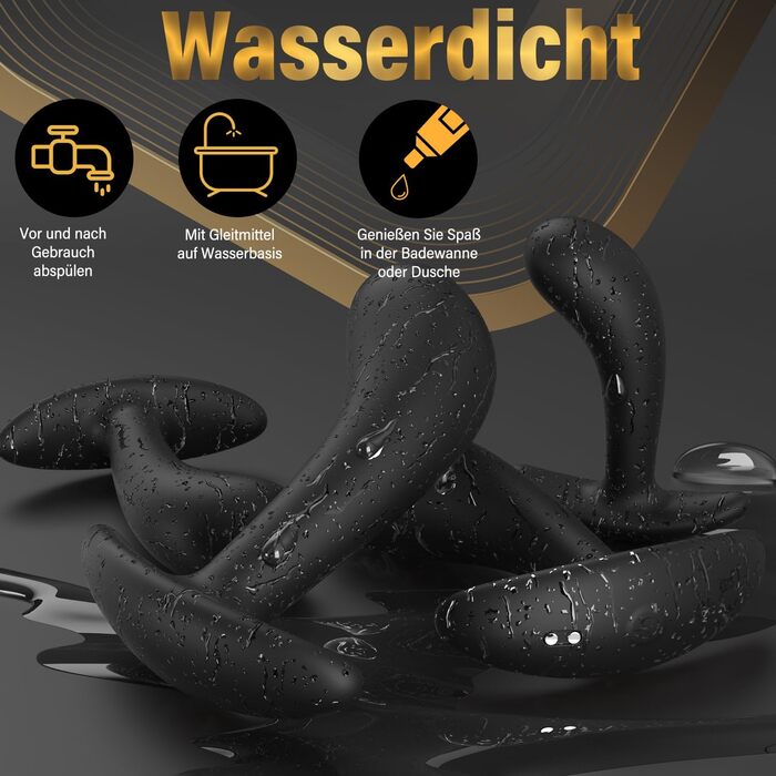 Набір анальних пробок Meeteel (4 шт) з силікону: 12 режимів вібрації, 3 розміри. Стимуляція простати для чоловіків та жінок