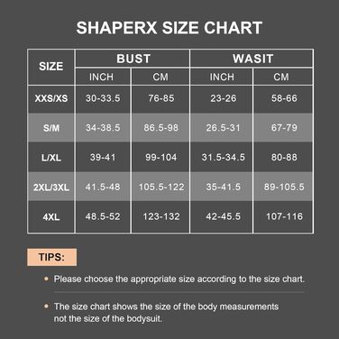 SHAPERX Формотворчий боді для жінок, спідниця Sienna-Shorts, XXS-XS