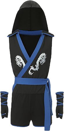 Костюм Ковбоя для Чоловіків Rrongwn: Сексуальний Комплект Інтимної Білизни з Ролі Костюма Слуги (XL, Синій)