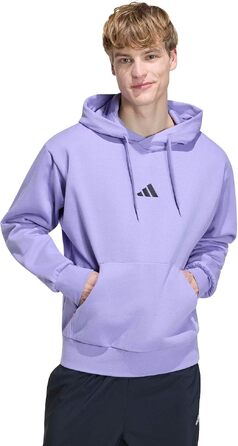 Чоловіча худі adidas Performance Feelcozy з капюшоном, колір Magic Lilac/Black, розмір S