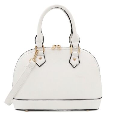 Жіноча біла сумка-сатчел FashionPuzzle Dome Satchel Ranzen