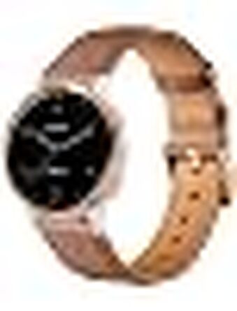 Шкіряний ремінець Issinlky 18мм для Garmin Vivoactive 4S, Venu 2S/3S, Vivomove 3S та Fossil Gen 6/5E/4/3, коричневий