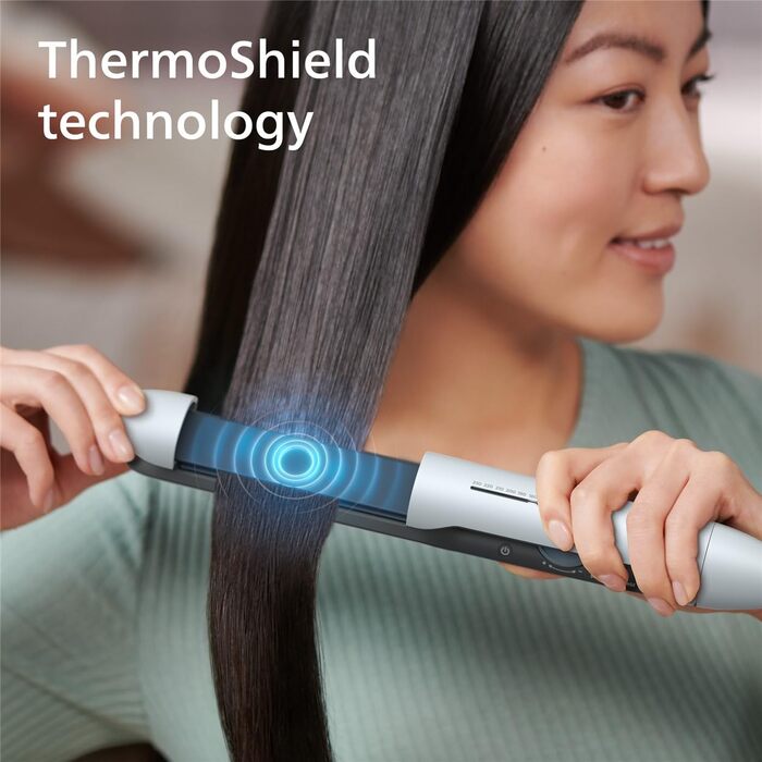 Випрямляч для волосся Philips серії 5000 з технологією ThermoShield, білий (BHS520/00)