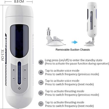 Електричний мастурбатор для чоловіків з телескопічною функцією, автоматичний, секс-іграшка