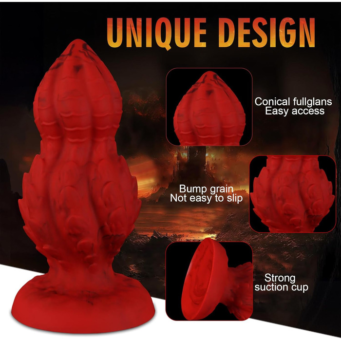 Анальний плагін Axcroo з м'якого силікону - масажер простати та G-точки, великий анальний дилататор для жінок та чоловіків (XL)