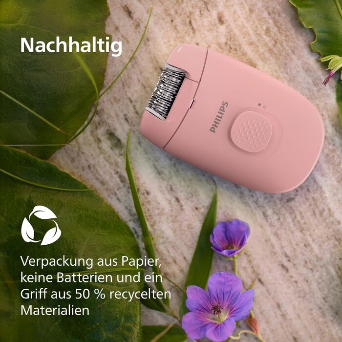 Епілятор Philips Series 2000 BRE229/00 дротовий пристрій для видалення волосся, чорний