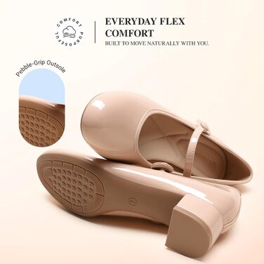 Жіночі туфлі Mary Jane DREAM PAIRS, бежевий колір (розмір 38 EU)