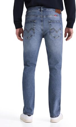 Чоловічі джинси Hero by John Edoox Denver Straight Fit, прямий крій, Vintage Blue (31W / 30L)