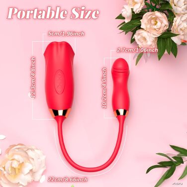 Вібратор для жінок Swing G-Spot з 10 режимами лизання та кусання, рожевий вібратор-дилда для стимуляції клітора, дорослий секс-іграшка для жінок та пар RF37-RD