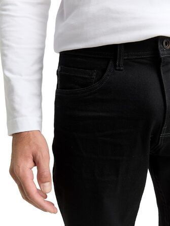 Чоловічі джинси Tom Tailor TTJOSH Regular Slim зі стрейчем, чорні (Black Denim), 34W / 32L