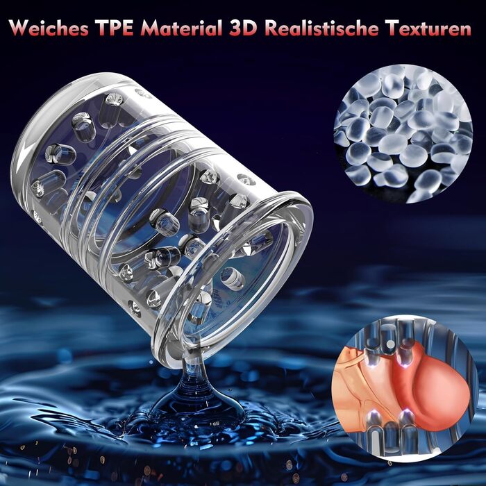 Електричний масажер для чоловіків з телескопічною функцією та режимами вібрації та обертання, портативний секс-іграшка для чоловіків