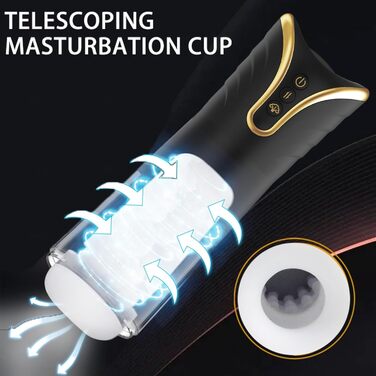 Електричний масажер для чоловіків з телескопічною функцією, автоматичний стимулятор пеніса, секс-іграшка