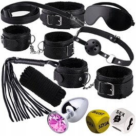 BDSM-набір Ero-Bull, чорний, 12 елементів
