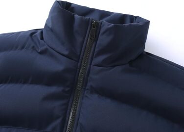 Чоловічий зимовий стібаний жилет Allthemen — утеплений легкий outdoor-жилет, темно-синій (XL)
