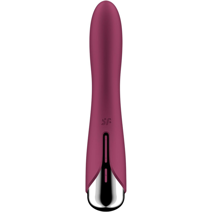 Вібратор Satisfyer Spinning Vibe 1 G-Punkt | 12 вібрацій та 5 програм обертання | Для жінок | Водостійкий (IPX7) | (Полуниця)