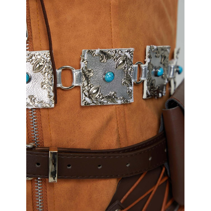 Костюм для косплею Mobbunny: сексуальний боді з поясом, рукавичками та сумкою, середньовічний стиль, Halloween, коричневий