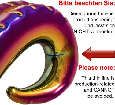 Ділтo з металу GLASSVIBRATIONS Teufelszunge Lucifer (золото/фіолетовий/хром)