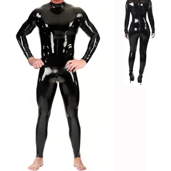 Латексний боді Mr. Hippe для чоловіків та жінок, чорний, з блискучим ефектом, з застібкою на спині, сексуальний костюм, відкритий боді, косплей, фетиш, сліпучий лак, клубний лук