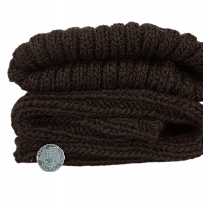 Бавовняний комплект: шапка та шарф-снуд (гольф), універсальний розмір, чорний