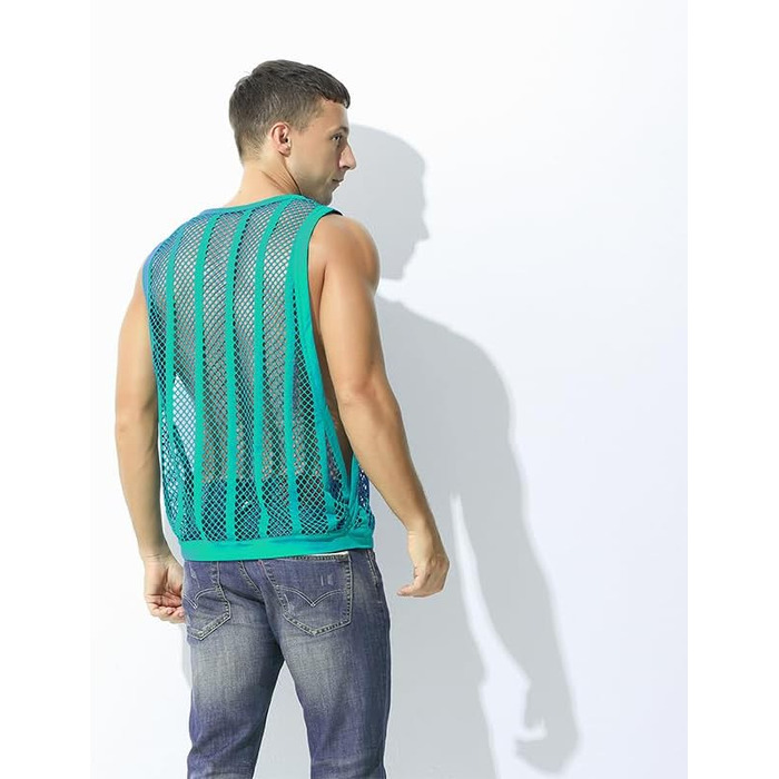 Жіночий топ YAHWULAI з прозорою вставкою, без рукавів, стильний, кремовий, розмір XL