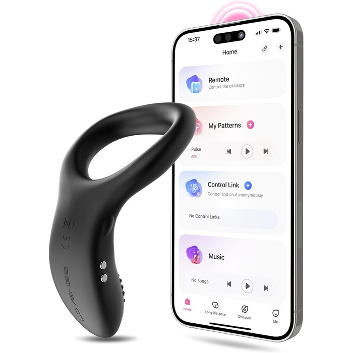 LOVENSE Diamo Bluetooth вібратор кільце для чоловіків з пультом керування, безліч режимів, програмування
