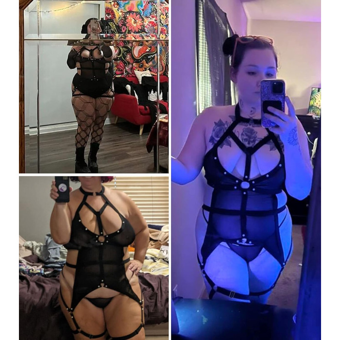 ЕVELUST Комплект нижньої білизни для жінок 4XL чорного кольору